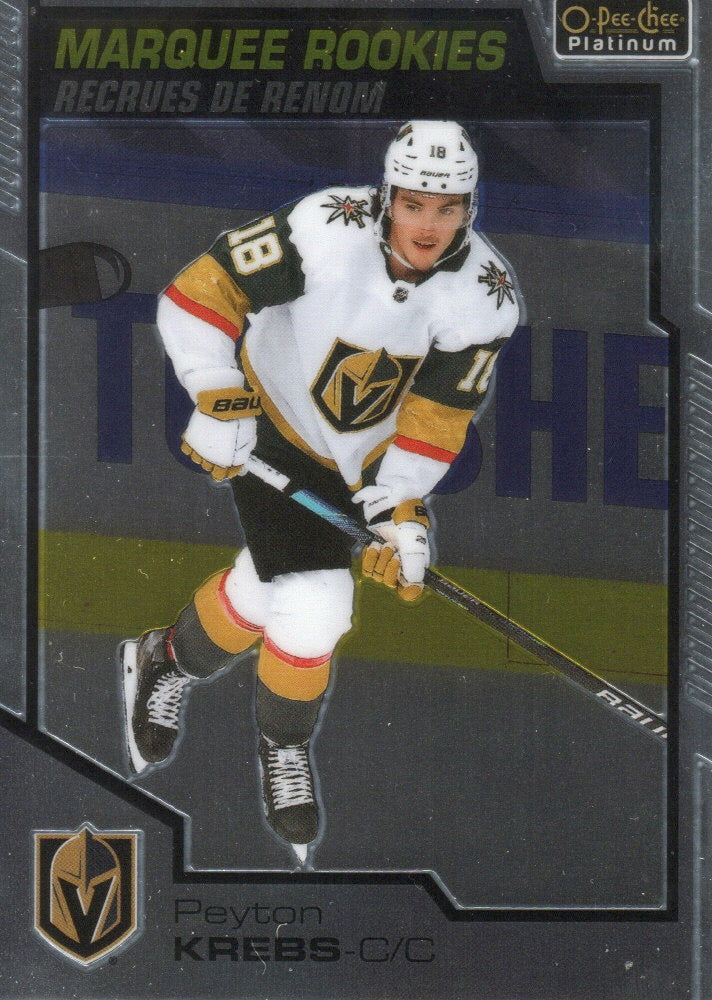 2020-21 Upper Deck O-Pee-Chee Platinum Hockey - Base - Marquee Rookies #163 Peyton Krebs - Vegas Golden Knights