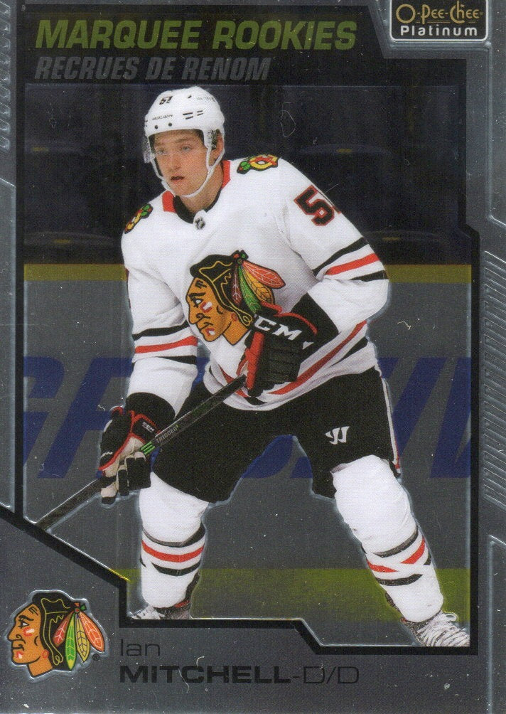 2020-21 Upper Deck O-Pee-Chee Platinum Hockey - Base - Marquee Rookies #168 Ian Mitchell - Chicago Blackhawks