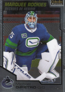 2020-21 Upper Deck O-Pee-Chee Platinum Hockey - Base - Marquee Rookies #172 Michael DiPietro - Vancouver Canucks