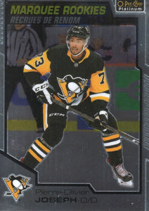 2020-21 Upper Deck O-Pee-Chee Platinum Hockey - Base - Marquee Rookies #177 Pierre-Olivier Joseph - Pittsburgh Penguins