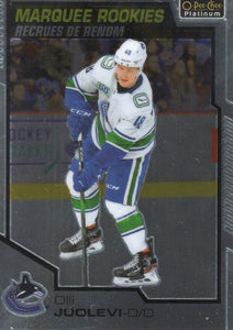 2020-21 Upper Deck O-Pee-Chee Platinum Hockey - Base - Marquee Rookies #189 Olli Juolevi - Vancouver Canucks