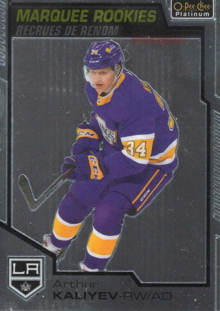 2020-21 Upper Deck O-Pee-Chee Platinum Hockey - Base - Marquee Rookies #192 Arthur Kaliyev - Los Angeles Kings