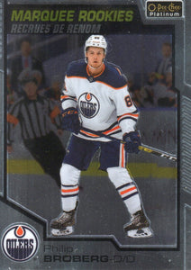 2020-21 Upper Deck O-Pee-Chee Platinum Hockey - Base - Marquee Rookies #193 Philip Broberg - Edmonton Oilers