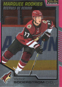 2020-21 Upper Deck O-Pee-Chee Platinum Hockey - Base - Matte Pink #155 Victor Soderstrom - Arizona Coyotes