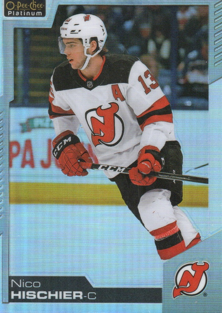 2020-21 Upper Deck O-Pee-Chee Platinum Hockey - Base - Rainbow #146 Nico Hischier - New Jersey Devils