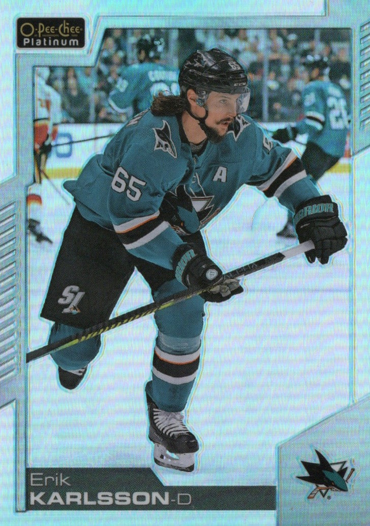 2020-21 Upper Deck O-Pee-Chee Platinum Hockey - Base - Rainbow #17 Erik Karlsson - San Jose Sharks