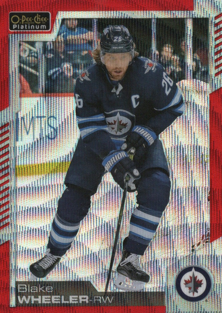 2020-21 Upper Deck O-Pee-Chee Platinum Hockey - Base - Red Surge #80 Blake Wheeler - Winnipeg Jets