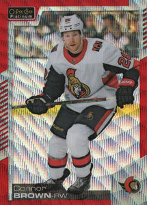 2020-21 Upper Deck O-Pee-Chee Platinum Hockey - Base - Red Surge #85 Connor Brown - Ottawa Senators