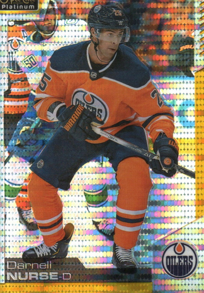 2020-21 Upper Deck O-Pee-Chee Platinum Hockey - Base - Seismic Gold /50 #70 Darnell Nurse - Edmonton Oilers