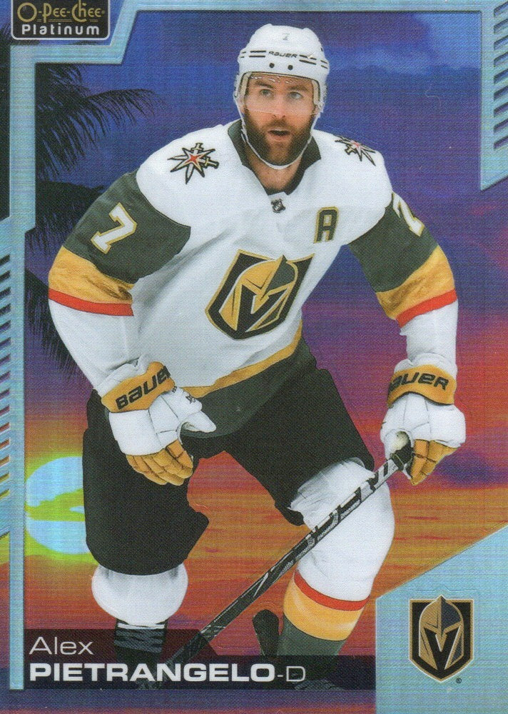 2020-21 Upper Deck O-Pee-Chee Platinum Hockey - Base - Sunset #100 Alex Pietrangelo - Vegas Golden Knights