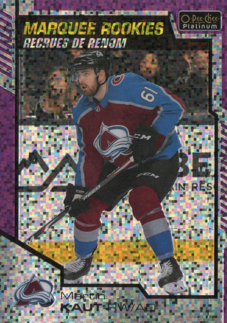 2020-21 Upper Deck O-Pee-Chee Platinum Hockey - Base - Violet Pixels - Marquee Rookies /399 #169 Martin Kaut - Colorado Avalanche