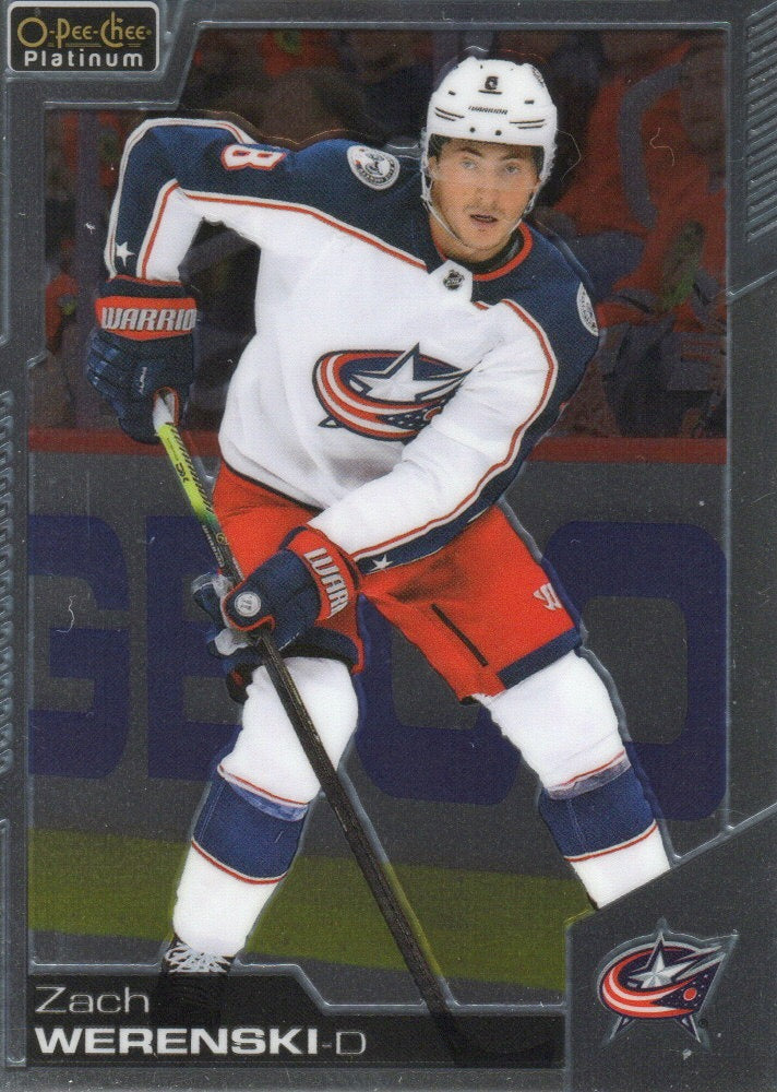 2020-21 Upper Deck O-Pee-Chee Platinum Hockey - Base #103 Zach Werenski - Columbus Blue Jackets