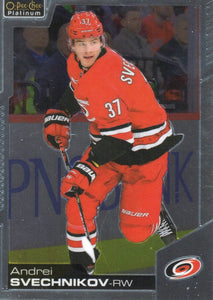 2020-21 Upper Deck O-Pee-Chee Platinum Hockey - Base #116 Andrei Svechnikov - Carolina Hurricanes