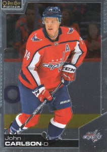 2020-21 Upper Deck O-Pee-Chee Platinum Hockey - Base #131 John Carlson - Washington Capitals