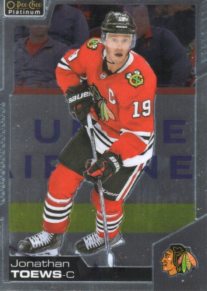 2020-21 Upper Deck O-Pee-Chee Platinum Hockey - Base #142 Jonathan Toews - Chicago Blackhawks