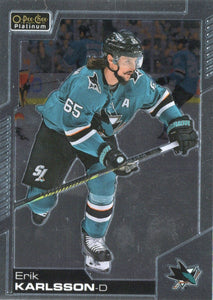 2020-21 Upper Deck O-Pee-Chee Platinum Hockey - Base #17 Erik Karlsson - San Jose Sharks