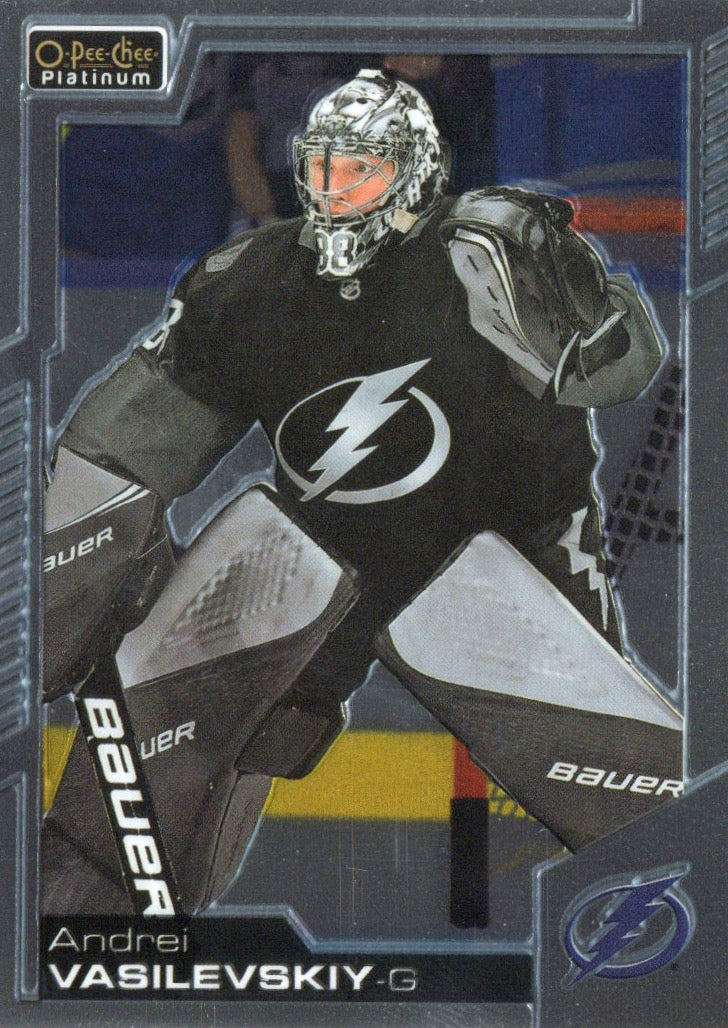 2020-21 Upper Deck O-Pee-Chee Platinum Hockey - Base #43 Andrei Vasilevskiy - Tampa Bay Lightning