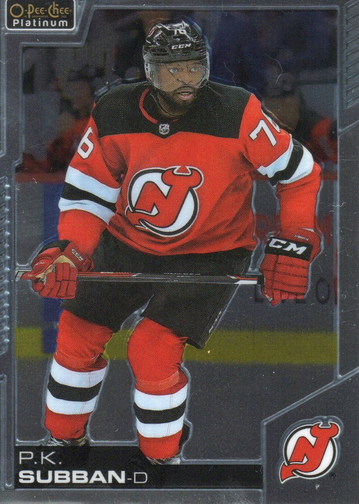 2020-21 Upper Deck O-Pee-Chee Platinum Hockey - Base #54 P.K. Subban - New Jersey Devils