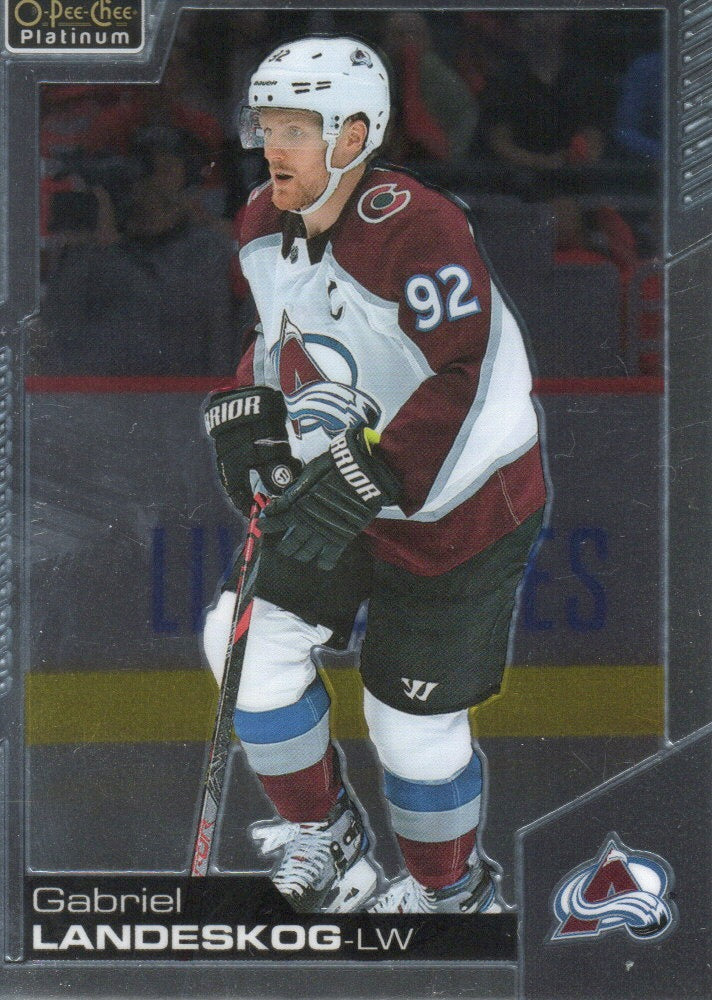 2020-21 Upper Deck O-Pee-Chee Platinum Hockey - Base #63 Gabriel Landeskog - Colorado Avalanche