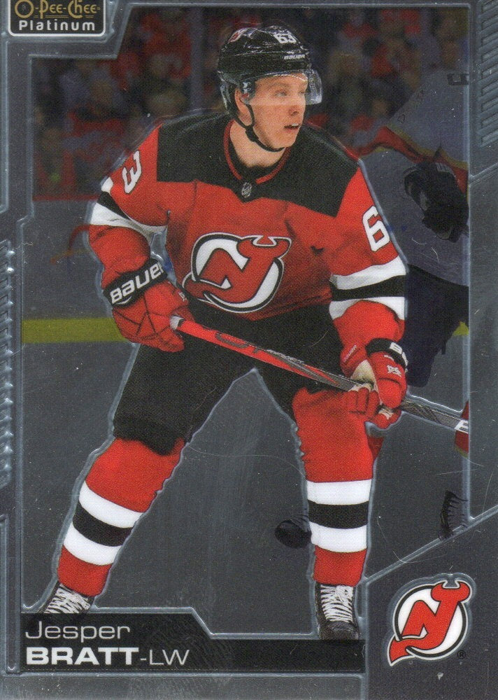 2020-21 Upper Deck O-Pee-Chee Platinum Hockey - Base #67 Jesper Bratt - New Jersey Devils