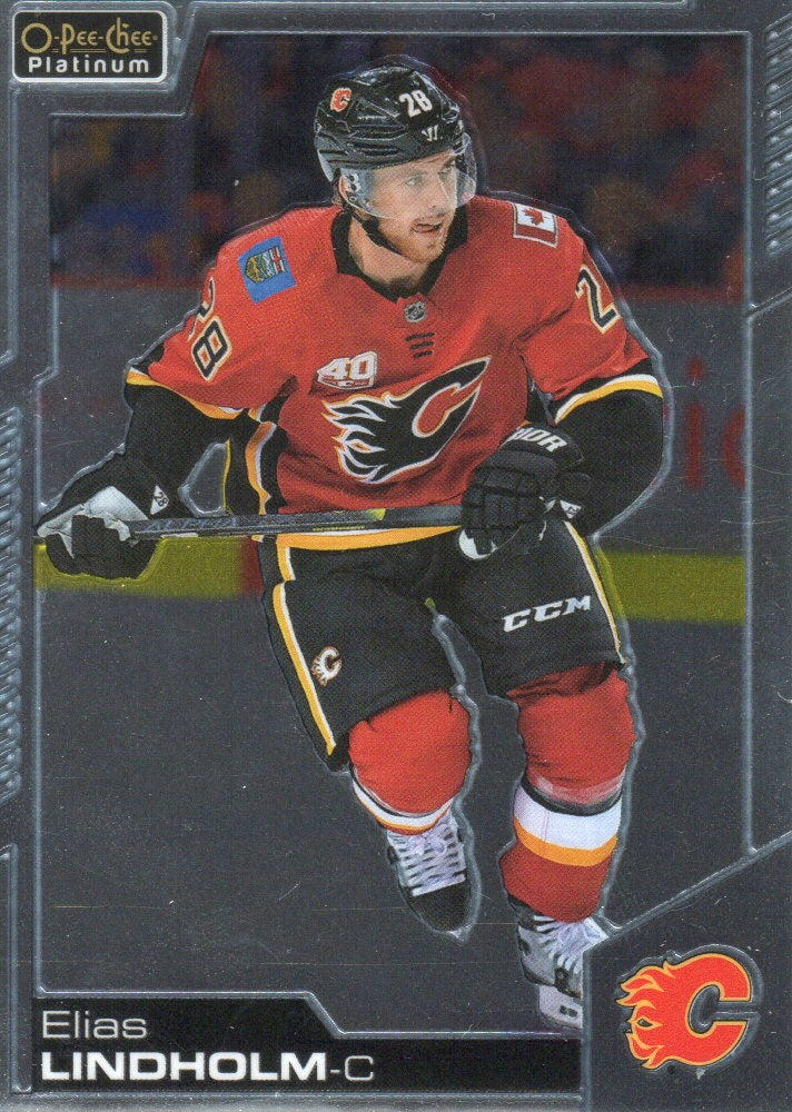 2020-21 Upper Deck O-Pee-Chee Platinum Hockey - Base #89 Elias Lindholm - Calgary Flames