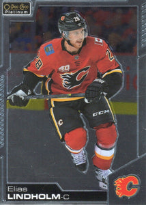 2020-21 Upper Deck O-Pee-Chee Platinum Hockey - Base #89 Elias Lindholm - Calgary Flames