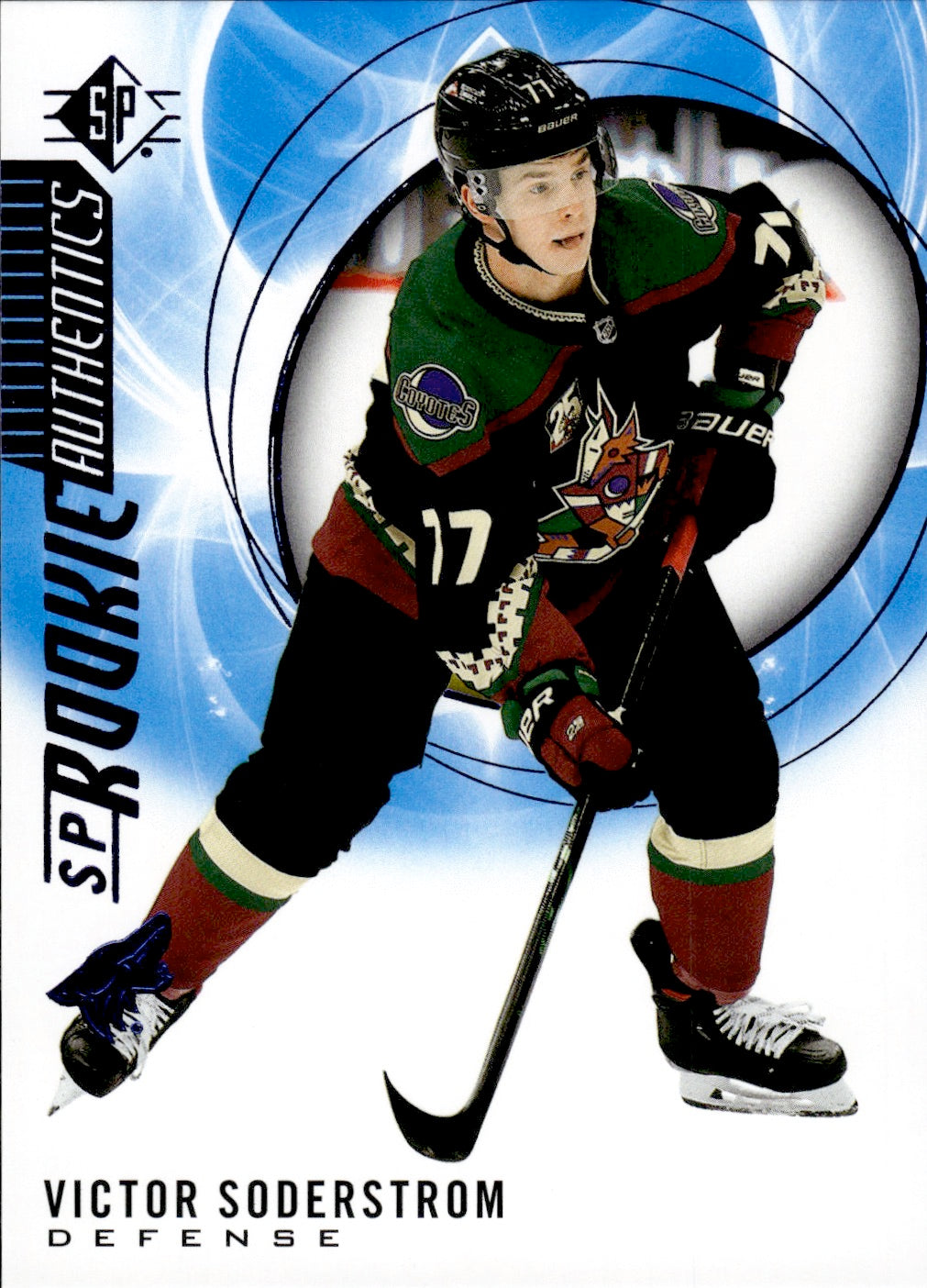 2020-21 Upper Deck SP Hockey Rookie #109 Victor Soderstrom - Arizona Coyotes