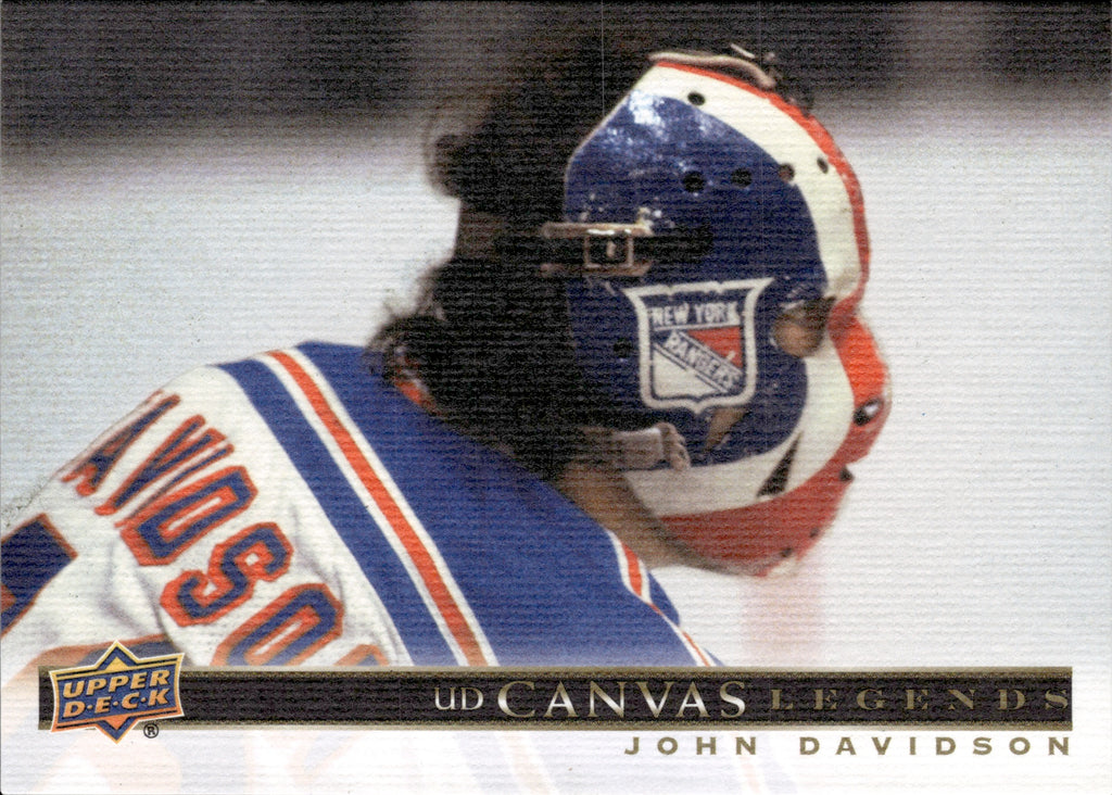 2020-21 Upper Deck SP Signature Edition Legends - UD Canvas #C-20 John Davidson - New York Rangers