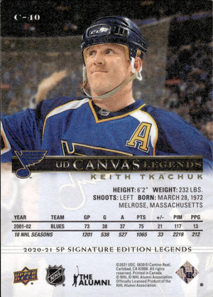 2020-21 Upper Deck SP Signature Edition Legends - UD Canvas #C-40 Keith Thachuk - St. Louis Blues