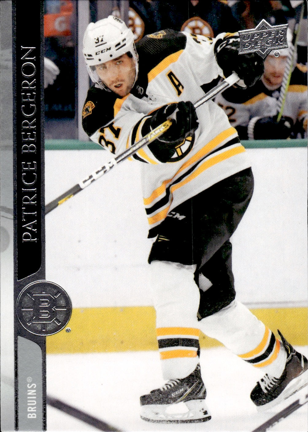 2020-21 Upper Deck Series 1 Hockey - Base #13 Patrice Bergeron - Boston Bruins