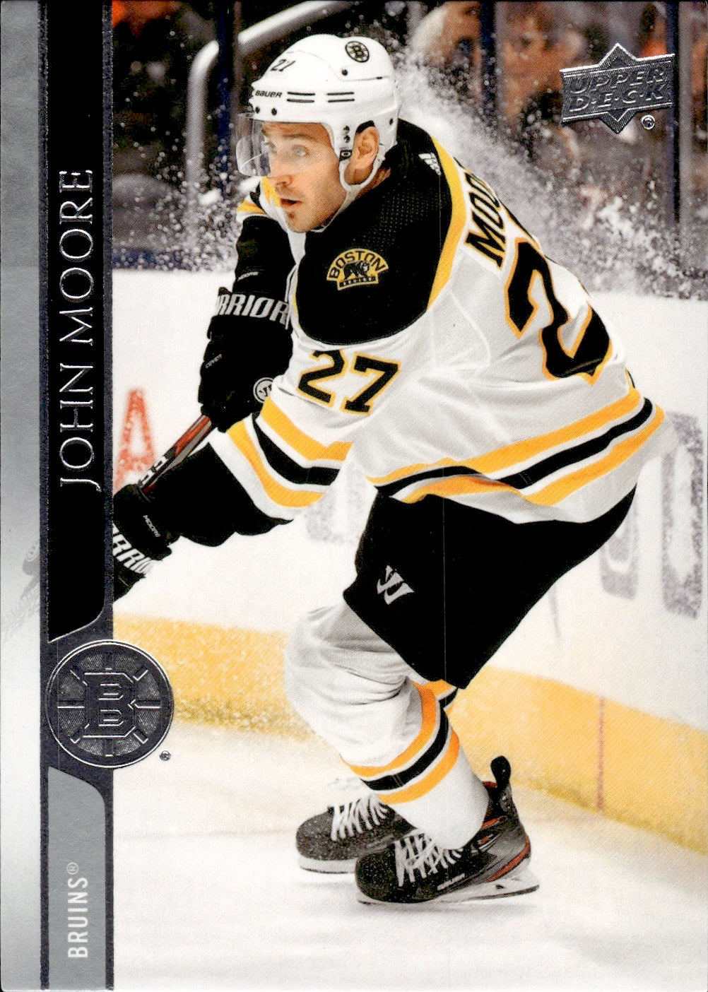 2020-21 Upper Deck Series 1 Hockey - Base #17 John Moore - Boston Bruins