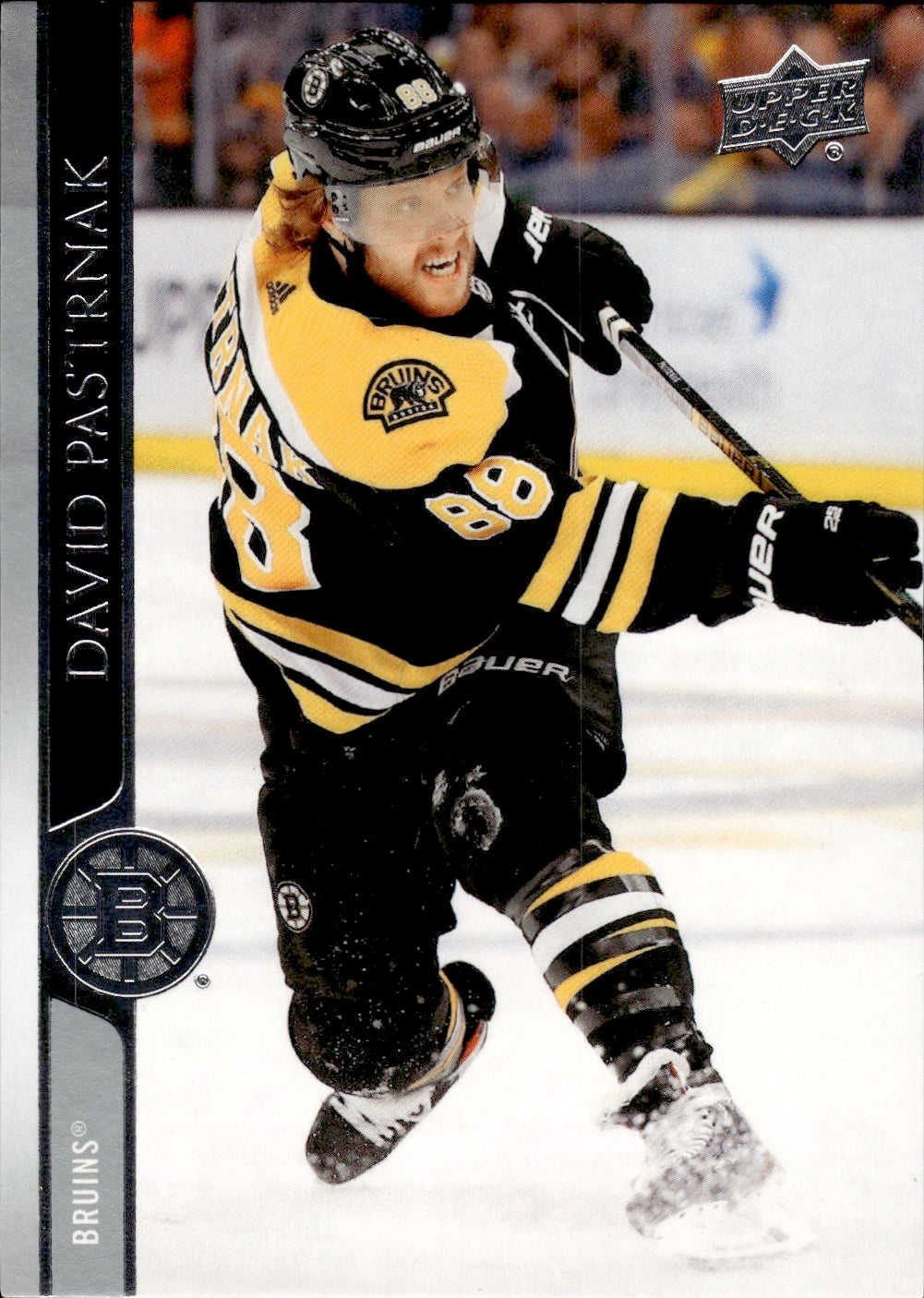 2020-21 Upper Deck Series 1 Hockey - Base #18 David Pastrnak - Boston Bruins