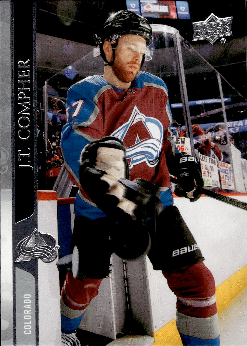 2020-21 Upper Deck Series 1 Hockey #45 J.T. Compher - Colorado Avalanche