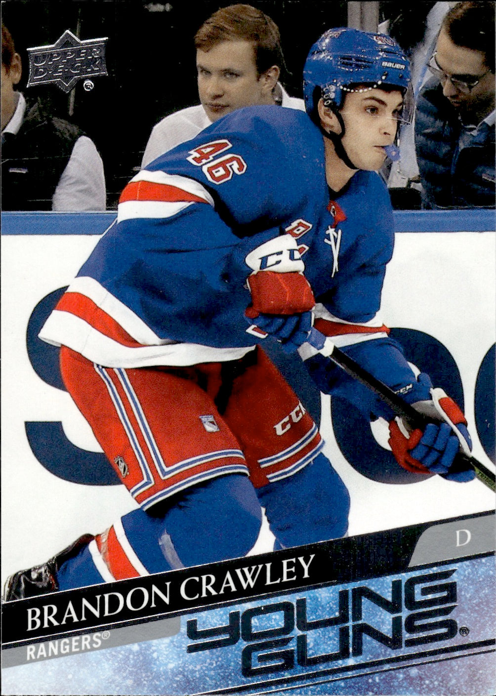 2020-21 Upper Deck Series 2 Hockey - Base - Young Guns #464 Brandon Crawley - New York Rangers