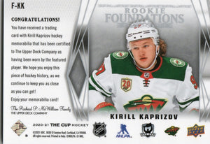 2020-21 Upper Deck The Cup Rookie Foundations /99 #F-KK Kirill Kaprizov - Minnasota Wild