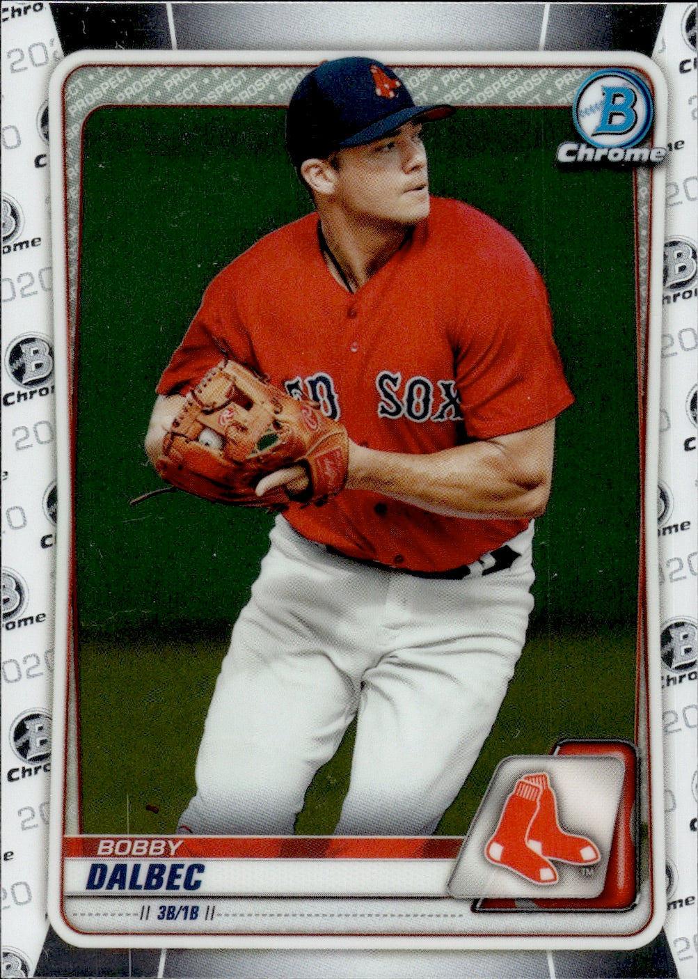 2020 Bowman Chrome Baseball Prospects #BCP-86 Bobby Dalbec - Boston Red Sox