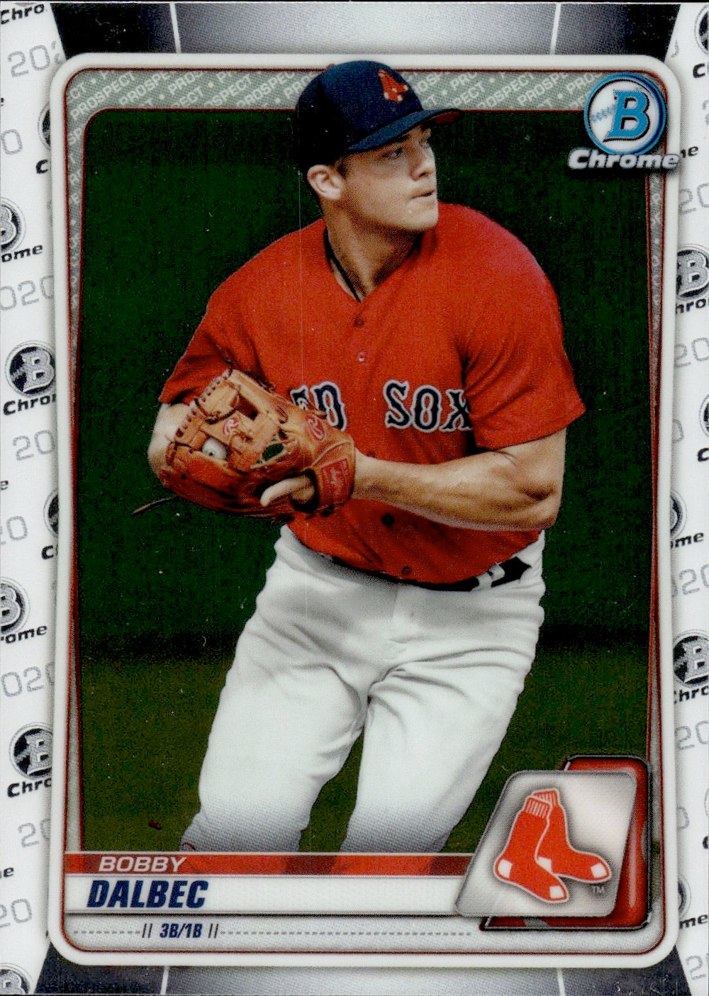 2020 Bowman Chrome Baseball #BCP-86 Bobby Dalbec - Botron Red Sox