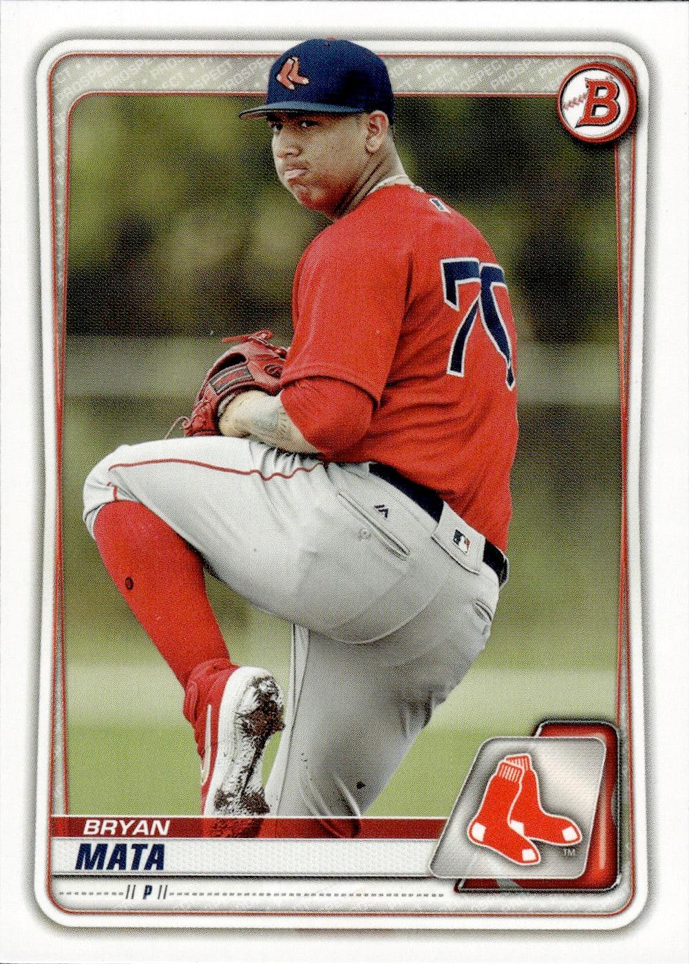 2020 Bowman #BP-128 Bryan Mata - Borton Red Sox