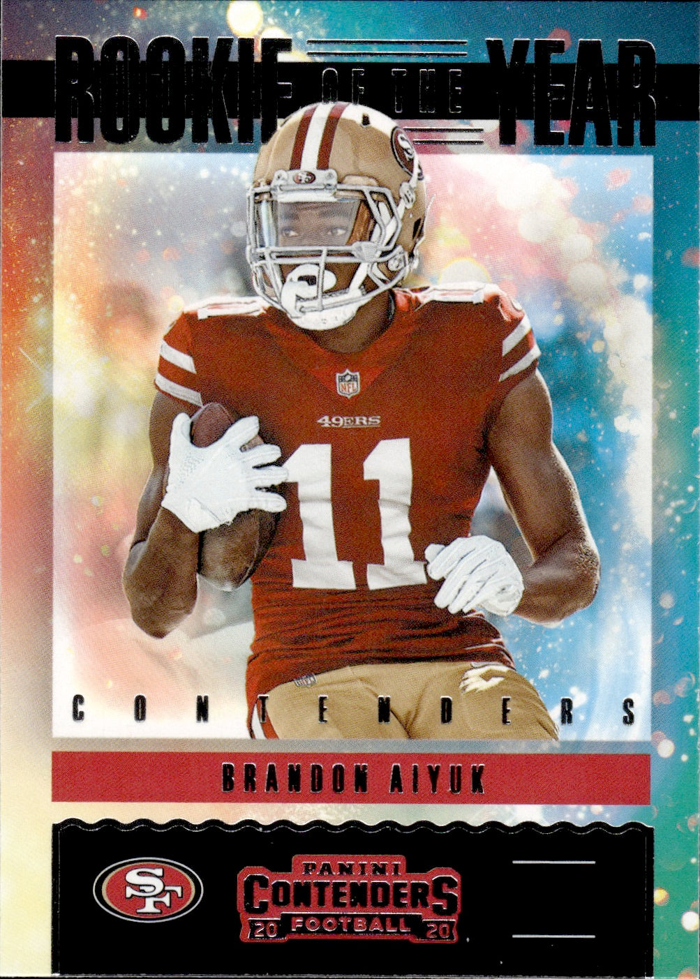 2020 Panini Contenders Football Rookie Of The Year #RY-BA Brandon Aiyuk - San Francisco 49ers