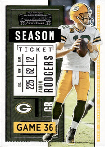 2020 Panini Contenders Football #1 Aaron Rodgers - Green Bay Packers