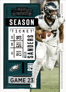 2020 Panini Contenders Football #28 Miles Sanders - Philadelphia Eagles