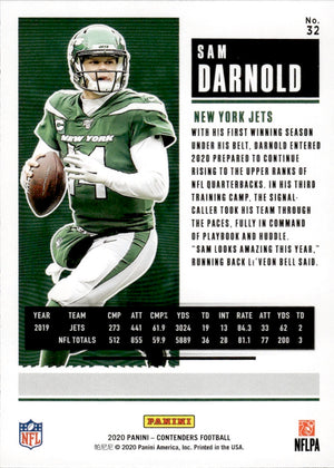 2020 Panini Contenders Football #32 Sam Darnold - New York Jets