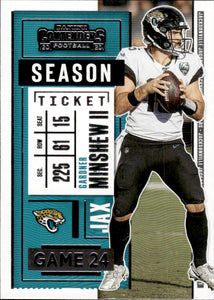 2020 Panini Contenders Football #49 Gardner Minshew II - Jacksonville Jaguars