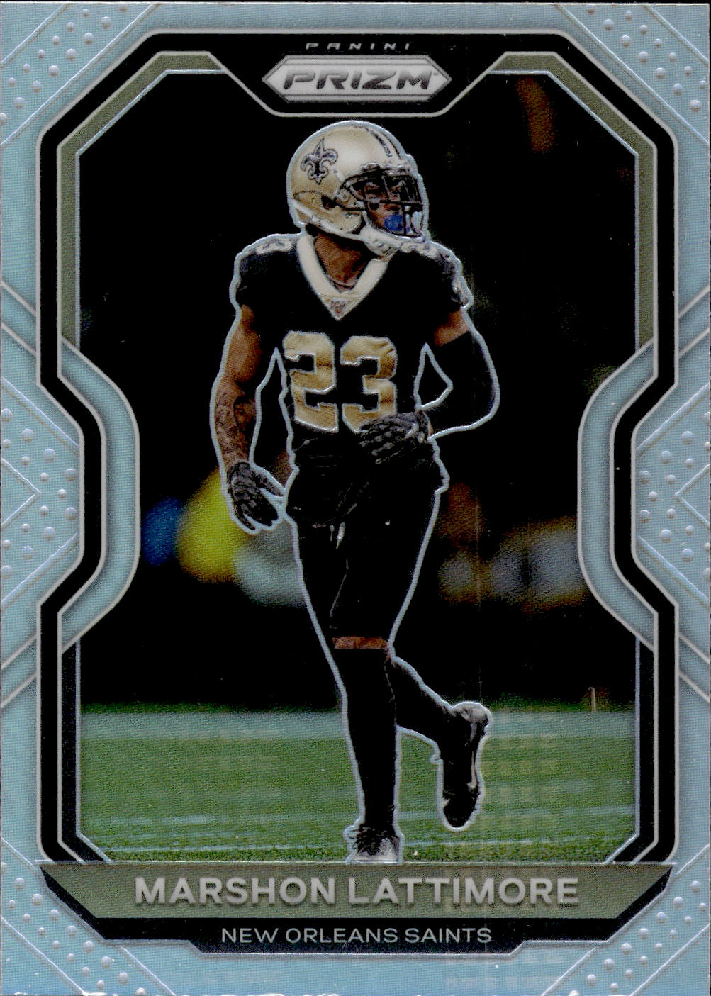 2020 Panini Prizm Football Silver Prizm #251 Marshon Lattimore - New Orleans Saints