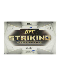 2020 TOPPS UFC STRIKING SIGNATURES CARDS - HOBBY BOX