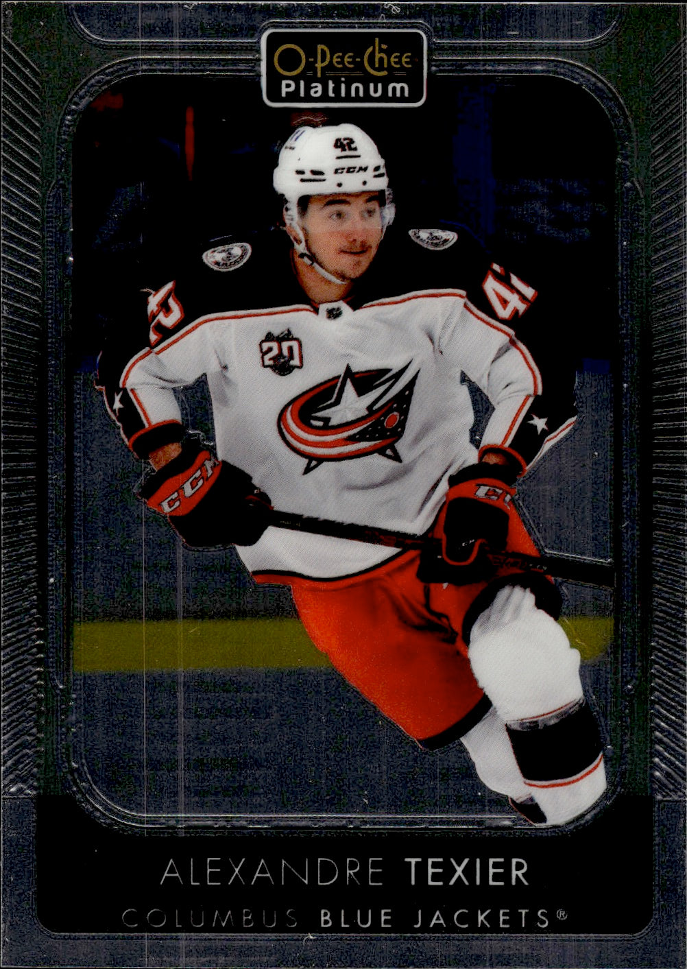 2021-22 Upper Deck O-Pee-Chee Platinum Hockey - Base - #120 Alexandre Texier - Columbus Blue Jackets