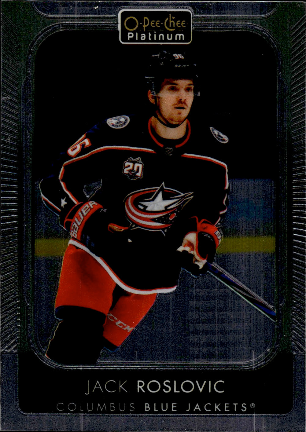 2021-22 Upper Deck O-Pee-Chee Platinum Hockey #89 Jack Roslovic - Columbus Blue Jackets