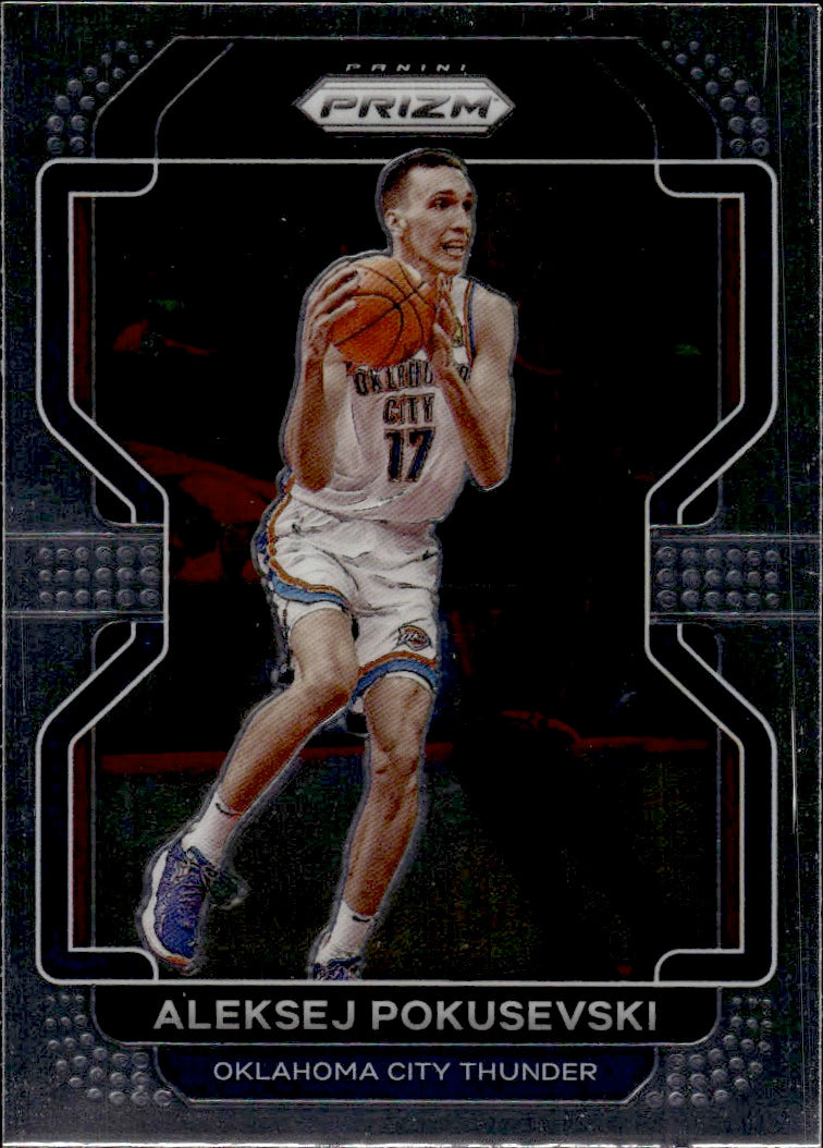 2021-22 Panini Prizm Basketball - Base #225 Aleksej Pokusevski - Oklahoma City Thunder