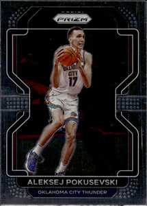 2021-22 Panini Prizm Basketball - Base #225 Aleksej Pokusevski - Oklahoma City Thunder