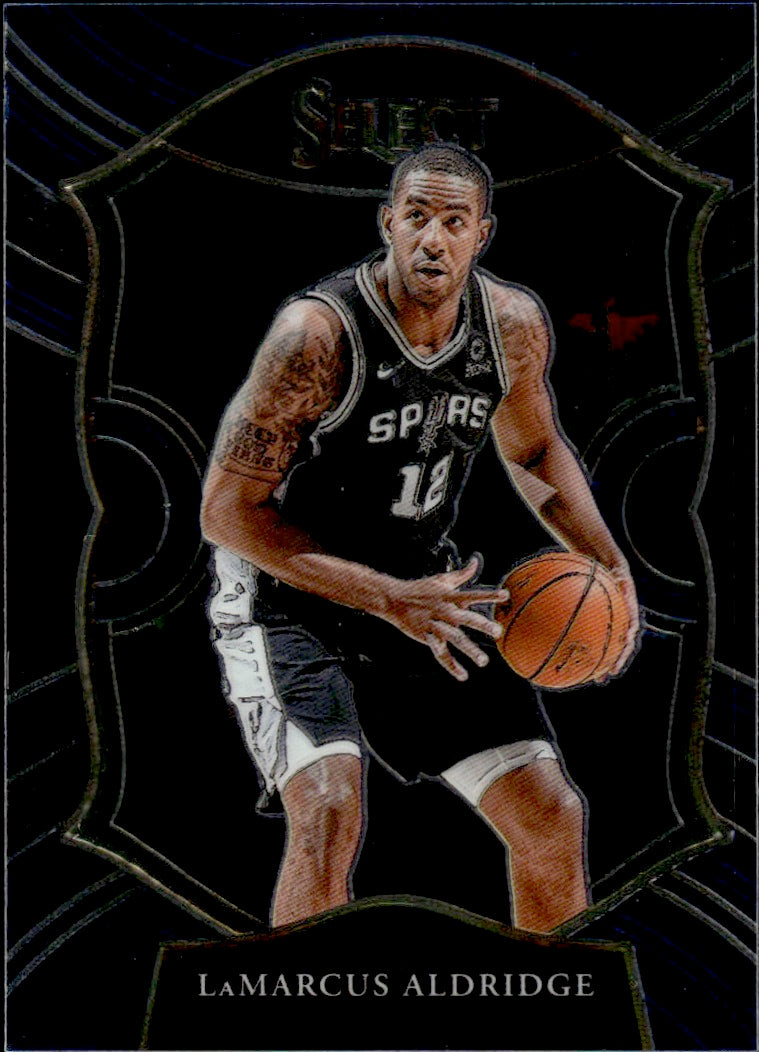 2021-22 Panini Select Basketball Concourse Retail Blue #49 LaMarcus Alderidge - Brooklen Nets